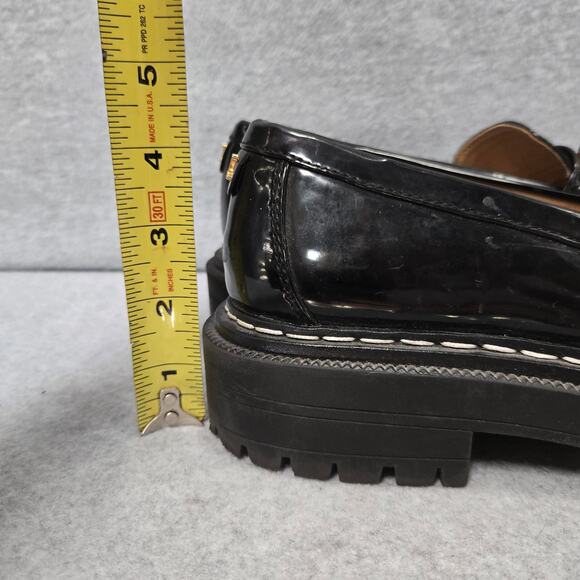 Circus By Sam Edelman Eileen Black Lug Sole  Loafers Size 9 - Picture 10 of 10
